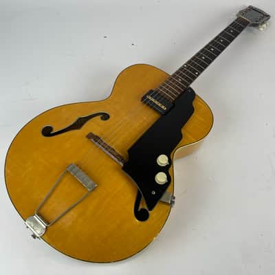 National 1120 Archtop 1950s Nice 16" Maple Body ,  with Factory Pickup, Hardshell case and Cable image 2
