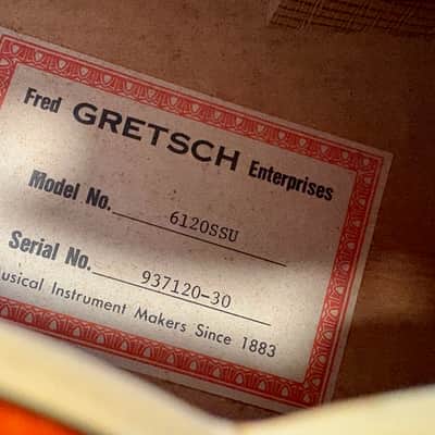 Gretsch G6120SSU Brian Setzer Nashville 1993 Orange image 7