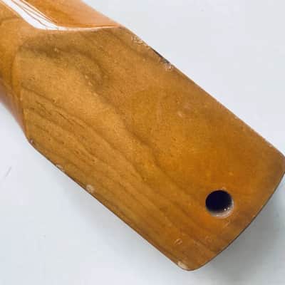 Tagima Orange Gloss Finish Strat Style Guitar Neck, 22 Frets Fingerboard image 12
