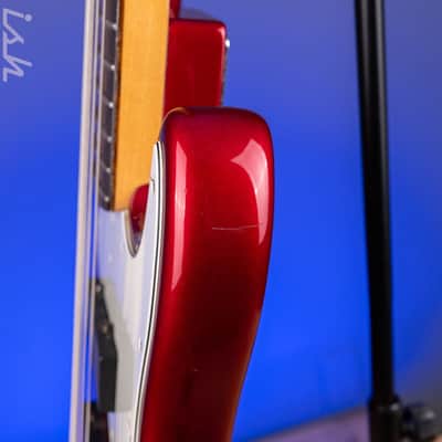 1997 Fender Roscoe Beck V Bass Candy Apple Red image 11