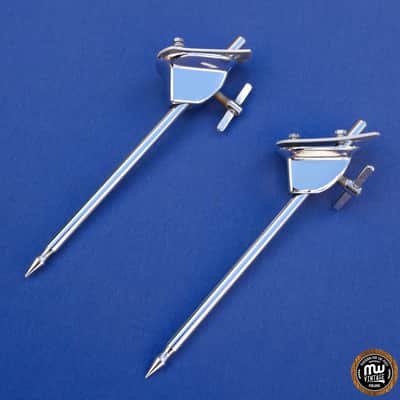 Slingerland Bassdrum Spurs Pair Niles Vintage 70s Rare image 2