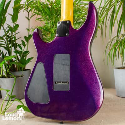 Super Rare! Hamer USA Limited Edition Californian Elite Reverse 1989 Purple Metal Flake w/OHSC image 9