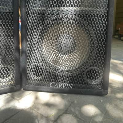 Carvin / Velodyne sound system CT-80, 230, 232 early 2000's - black, padded enclosures image 4