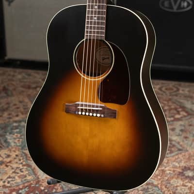 Gibson J-45 Special Acoustic/Electric Guitar - Satin Vintage Sunburst with Gig Bag image 3