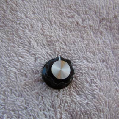 Boss Effects Pedal Knob With Set Screw Vintage Black With Silver Insert For MIJ Bass Pedals Cool Vintage Boss Effects Pedal Knob Clean image 1