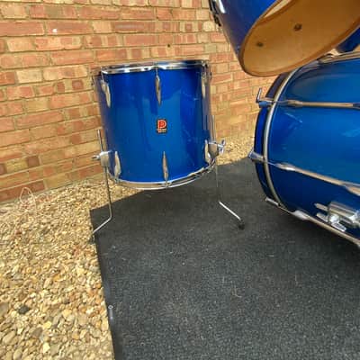 Premier Baron drum kit 1970s - Polychromatic Blue image 14
