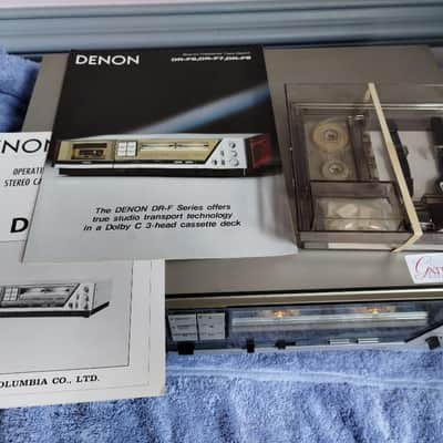 Denon DR F8 dolby 3-head cassette deck In excellent condition, serviced - 1980's image 6