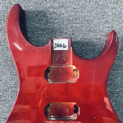 Red Basswood HH Guitar Body image 5