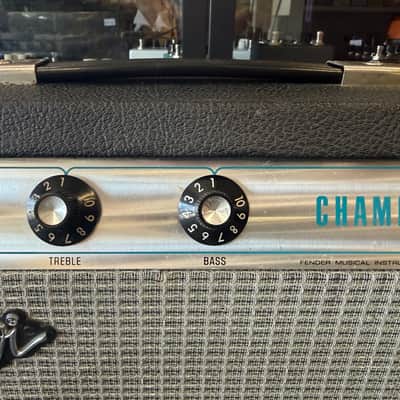 Fender Champ Silverface 6 watt Tube Combo Amp 1981 - Re-Capped, Tubed, + Jensen Mod Speaker + orig speaker + Cover image 9