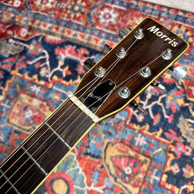 1979 Morris D28 Style X-Braced Dreadnought Model WE-40 Shadow Pickup image 4