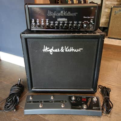 Hughes & Kettner Black Spirit 200 Floor 4-Channel 200-Watt Solid State Pedalboard Guitar Amp + Foot Switch & 1x12 Celestion Vintage 30 Cab image 2