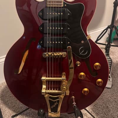 Epiphone Riviera Custom P93 2011 - Metallic Gold image 2