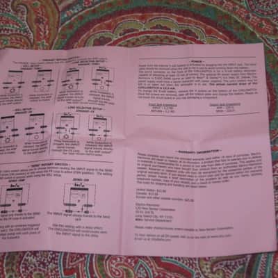 very lightly handled Electro Harmonix EMPTY CARDBOARD BOX + orig Owner's Instructions ONLY for Chillswitch Momentary Line Selector (NO pedal, NO warranty / registration paperwork) specifically from 2012 (can be home for different year Chillswitch pedal) image 21