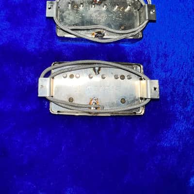 Pair Gibson Vintage Tim Shaw PAF Humbuckers (1987 Les Paul Standard) Chrome Plated image 4