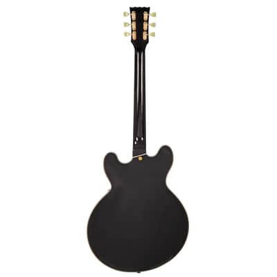 Vintage Guitars VSA500 ReIssued Semi-Hollow Electric Guitar - Gloss Black image 3