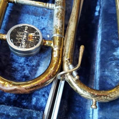 King 606 Trombone, USA, w/ case and mouthpiece, Poor Condition image 6