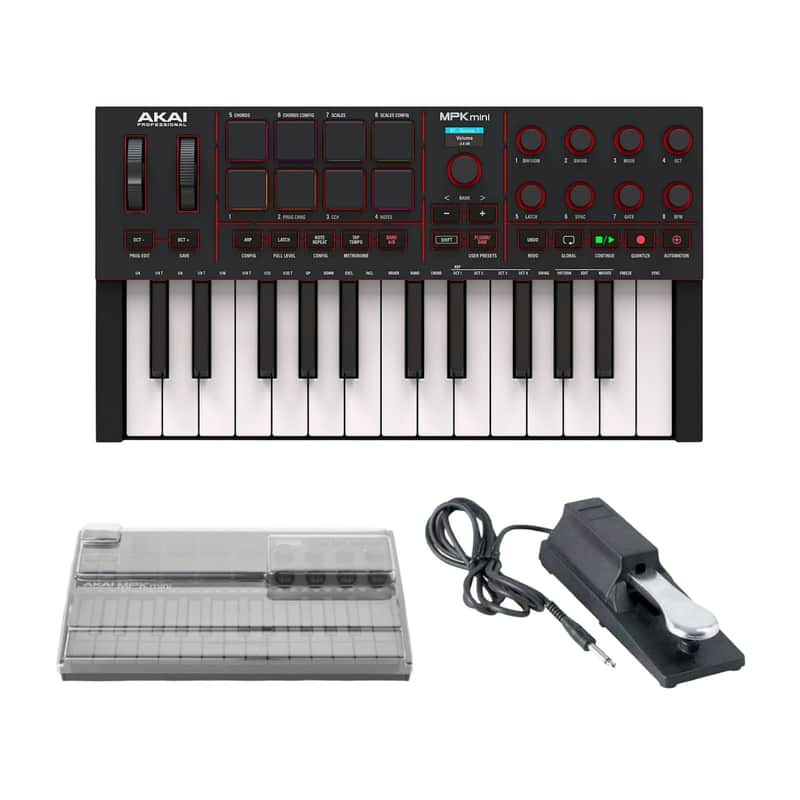 Akai Professional MPK Mini IV 25-Key USB-C MIDI Keyboard Controller Bundle image 1