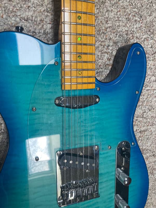 Leo Jaymz Telecaster T-Style Blue Sparkle Ice 2020’s - Blue Sparkle Ice image 1