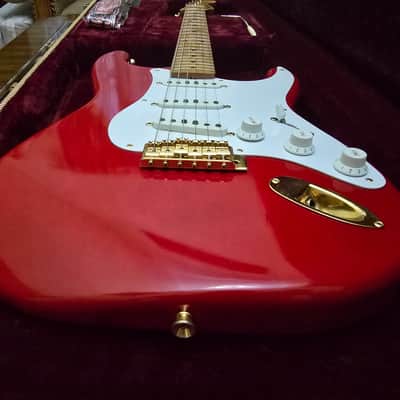 Rare! 1993 Fender Japan Custom Edition 50's Stratocaster ST57G Charcoal Red image 11