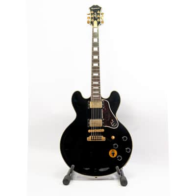 1999 Epiphone B.B. King Lucille Semi-Hollowbody – Black – Hardshell Case image 3