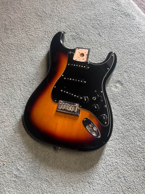 Fender stratocaster body fully loaded sunburst strat - Made in Mexico image 1