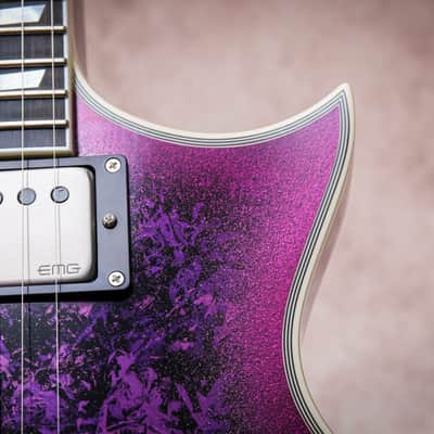 ESP MIJ Custom Shop Original Series Eclipse CTM/DB "Purple Peel + Ebony" (2024) image 7