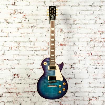 Gibson - Les Paul Standard 50s Figured Top - Electric Guitar - Blueberry Burst - w/ Hardshell Case image 2