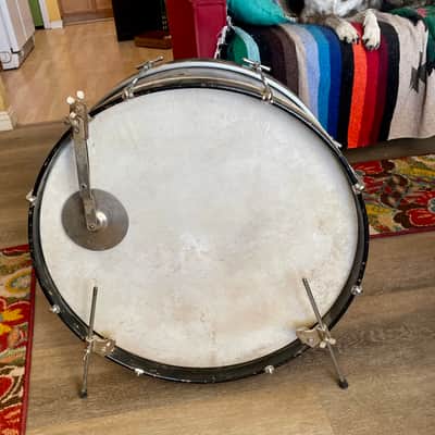 Ludwig 23 inch bass drum 1920’s - Blue wood image 2