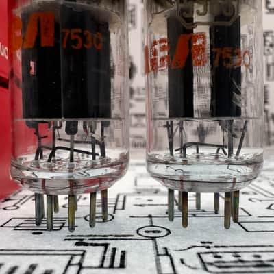 RCA 5963 12AU 7 Black Plate Matched Pair - NOS Vintage Vacuum Tubes - Industrial 12AU7 ECC82 Equivalent - Made in USA image 4