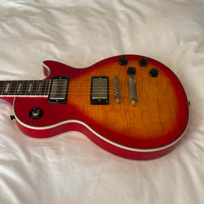 Vintage 2002 Epiphone (Gibson) Les Paul Custom Plus - Heritage Cherry Sunburst - Flame Top - Made in Korea (MIK) - Free Pro Setup image 5