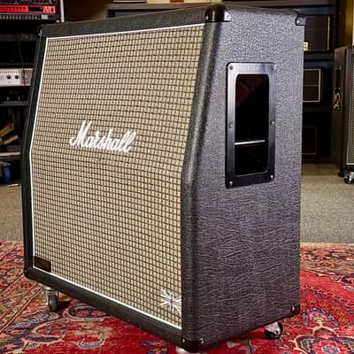 Marshall 1960AV Vintage 280-Watt 4x12" Angled Guitar Speaker Cabinet 2011 w/UK V30’s - Black image 7