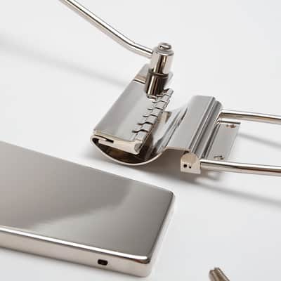 BRAND NEW German Made Best Quality Göldo Maestro Long Vibrola Tremolo Tailpiece Nickel, for Gibson & Epiphone SG, ES & Firebird Guitars image 7