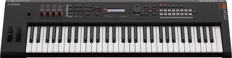 Yamaha MX61BK Music Production Synthesizer, 61-Key, Black image 1