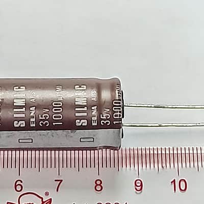 2 pieces ELNA SILMIC 1000uF 35V for audio electrolytic capacitor image 1