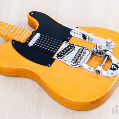 2006 Fender Telecaster ‘52 Vintage Reissue TL52-118BTX Butterscotch w/ Bigsby & Custom Inlay, Japan CIJ image 10