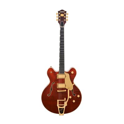 Gretsch Broadkaster LX Figured Center Block Electric Guitar (Bourbon Stain) image 1