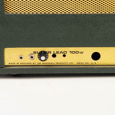 1970 Marshall Super Lead 100 w/ 2x12 Cab Green Tolex *New Photos* image 6