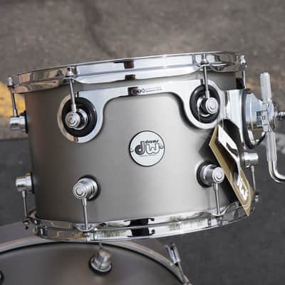 DW Design Series Limited Edition 3pc Maple Shell Pack - Titanium Satin Matte Lacquer | 12", 16", 22" image 4