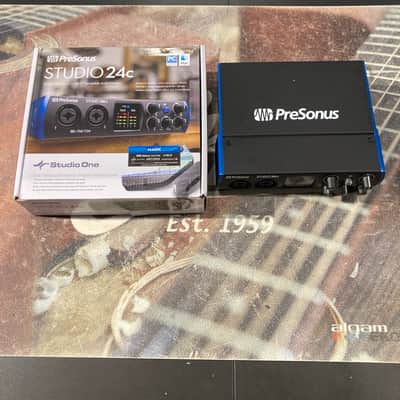 PreSonus Studio 24C 2x2 USB-C Audio / MIDI Interface 2019 - Present - Black image 1