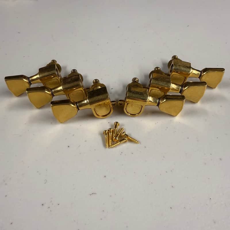 Gibson Vintage Embossed Sealed Tuners with Screws 1970-80's (T-449) image 1