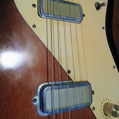 Vintage 1965 Kay Vanguard II K332 Guitar with Original Case image 4
