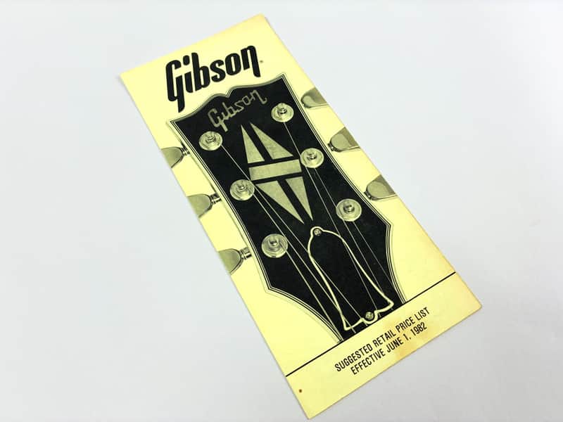 Gibson Suggested Retail Price List – June 1, 1982 image 1