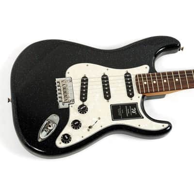 Fender 70th Anniversary Player Stratocaster Electric Guitar Regular Nebula Noir image 3