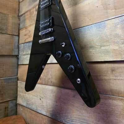 2023 Gibson USA 80's Flying V (Pre-Owned) - Black w/ Hard Case image 5