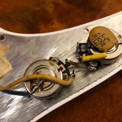 Vintage Fender Musicmaster Loaded Pickguard 1965 Pre CBS Original Pickup Pots Knobs image 8