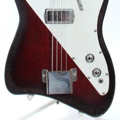 1960s Guyatone EB-8 Bass red sunburst image 1