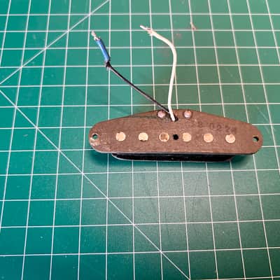 Fender Single Coil pickup 1976 Grey bottom original vintage USA image 4