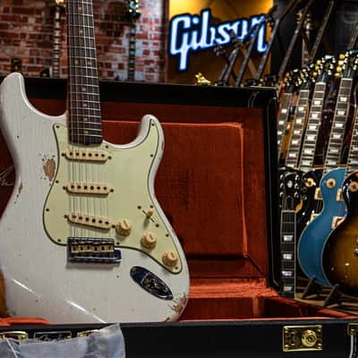 Fender CS 1964 L-Series Strat Heavy Relic 3A RW Limited 2024 - Aged Olympic White image 1