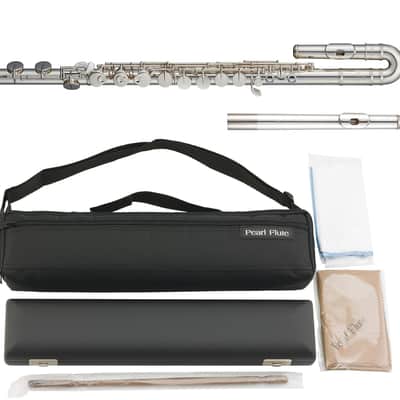 Pearl 201 Series Alto Flute Silver Plated +Straight & Curved Upgraded Forza Headjoints +Case/Cover +2-Day | PFAF201SU | Worldwide Ship | Authorized Dealer image 1