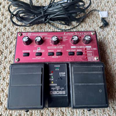 Boss RC-20 Loop Station Dual Pedal - Very Good - With Extended Cable AC Adapter image 2